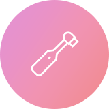 進化型ラミネートベニアのため最小限な歯の切削量であること